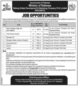 Ministry of Railways Jobs 2024 Advertisement