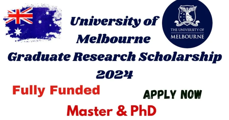 University of Melbourne Graduate Research Scholarship 2024