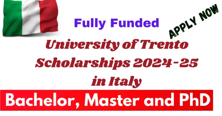 University of Trento Scholarships 2024-25